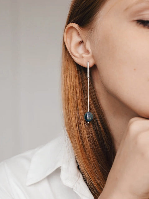 GIA long earrings